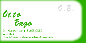otto bago business card